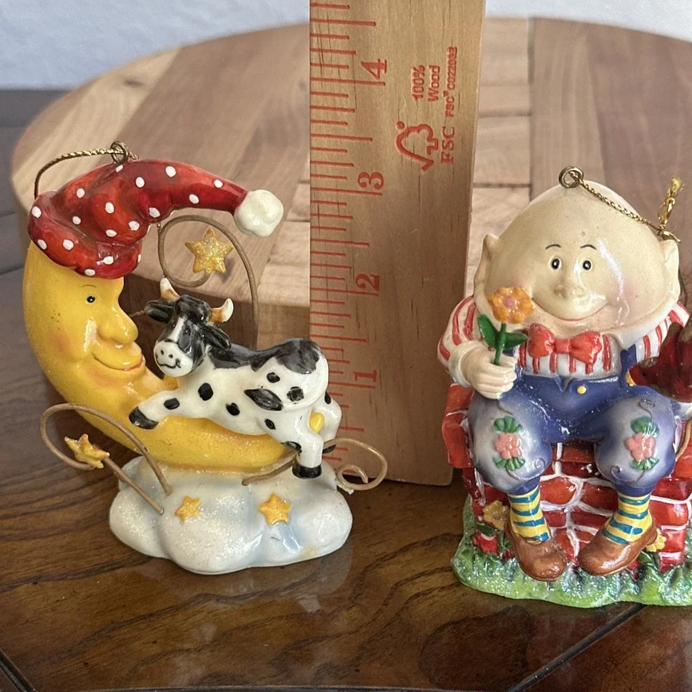 St Nicholas Square Novelty Nursery Rhyme Character Christmas Ornaments Set of 4